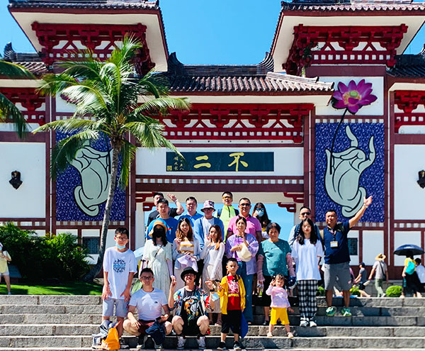 團隊旅游合影