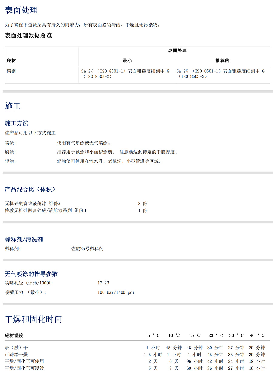 無機硅酸富鋅液艙漆